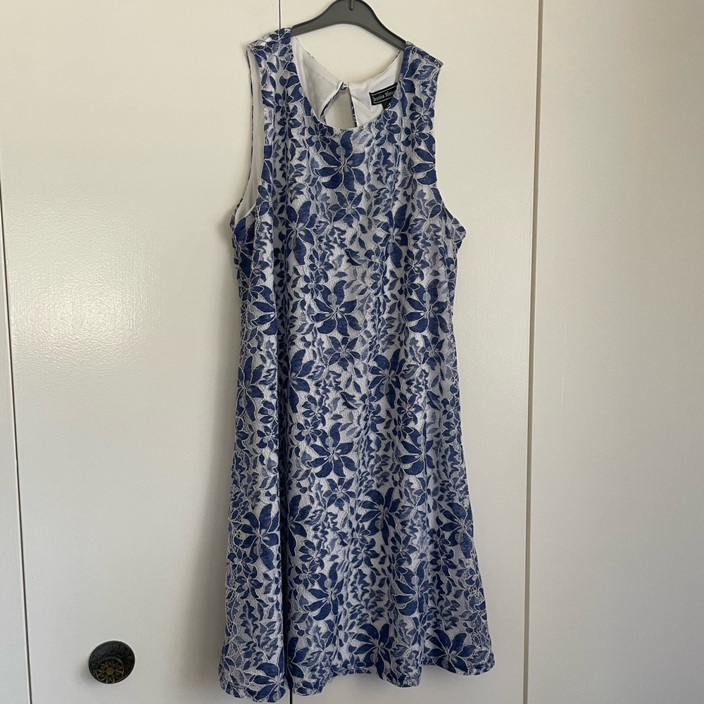 Jessica Howard Floral Lace A-Line Dress